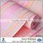 Heat resistant adhesive acoustic striped wallpaper