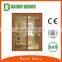 Residential luxury double door design aluminum alloy glass door for balcony use