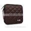 Fashion Coffee 32 Capacity PVC Fabric DVD Case CD Holder personalized cd case multi disc dvd cases