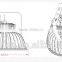 150w UFO Led High Bay UL,GS,SAA Listed meanwell driver150lm/W circular high bay