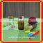 2ml (5/8 dram) Amber Glass Essential Oil Bottle with Orifice Reducer and black cap 040R