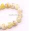 DIY Gemstone Loose Strand 6 8 10 12mm Facted Yellow Agate Beads