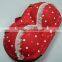 GC--White Ribbon Red color white spot logo packing eva bra bag