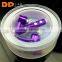 New Premium Fluorescence Glow Earbuds Metal Glowing Headphones for Mp3 Player