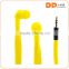 3.5mm jack newest design fluorescent shoelace earphones deep bass high sound quality in ear earphone headphone