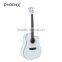 White Stlye Acoustic Guitar With Case