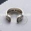 925 solid sterling silver vintage style Korean antiqued silver steam punk ring fashion women jewelry 6240037