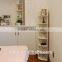 DIY modern display shelf white wood cube shelf diy