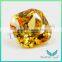 5A High quality Light yellow Cubic Zirconia 6*6mm Special Cut gemstone