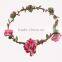 Fashion chrysanthemum hairband ,bohemian style flower tiara/crown wedding headband for bridal