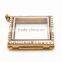 Crystal Floating Lockets Square Shape Lockets for Wholesale