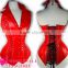 2015 hot sales latex waist cincher underbust corset waist trainers punk sexy corset