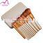 Synthetic hair 12pcs professional makeup brushes wooden naked 3 brushes