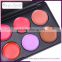 10 colors tattoo lip gloss case with led light and mirror