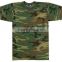 High fashion 100% cotton round neck T shirts Camouflage print