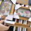 2016 Hot Sell Square Photo Frames Wholesale Photo Frame With Golden Rim
