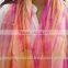 Fashion Silk Scarves Made in Vietnam, Colorful Woven Silk Scarf for Lady