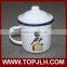 wholesale best price white sublimation printable tea cup enamel