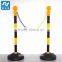 Traffic Plastic Stanchion/used crowd control barriers
