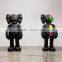 wholesale home decor high quality resin craft fiberglass kaws companion
