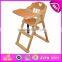 Professional baby high chair wood,wooden baby high chair,best quality wooden baby high chair dinner chair set W08F036