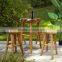 Teak Log Furniture Type Set bar Table Natural Color