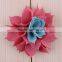 popular cute fabric flower clip for kids hair accessories