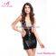 Fashion Sexy Stretchy Faux Leather Dress With Special Design