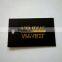 2017 custom high quality black cardboard paper hang tags with gold stamping logo