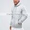 High Quality Custom With Drawstring Hood Side Pockets Grey Men's 80% Cotton, 20% Polyester Casual Breathable Zipper Up Hoodies