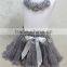 New design tutu pettiskirt set for girls, small fresh summer wear girl's super fluffy pettiskirt set
