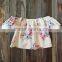 Baby Off The Shoulder Top Round Plain Colour Latest Design Girls Top