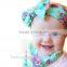 kids Girls Bow Hairband Turban Knot Rabbit Ear Headband Cotton Headwear