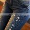 Middle Waist Women Pencil Pants skinny outdoor new pattern jeans pants
