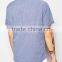 2015 Breathable cotton cool cotton Shirt with Contrast Pocket Short Sleeves Embroidered men short sleeve shirts