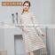 Qianxiu Factory Outlets Cotton Fashion Striped Home Dress