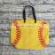 Wholesale canvas baseball or softball tote sport bags for women