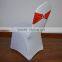 Red spandex chair bow with buckle for chair covers