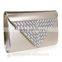 rhinostone glass fancy clutch bag / green pink rhino purse Evening handbag Gorgeous Bridal Wedding Purse Party bag Handbag