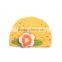 2015 hot sale baby winter warmer hat with flower shape