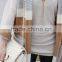 Women Hooded Long Colour Block Cardigan