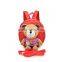 cartoon plush children girl school bag with safe harness