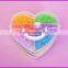 China supplier 3 layered heart shape box crazy loom bands wholesale for kids