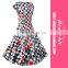 2017 New Vintage Print Flower Short Sleeve Bodyon Bandage Dress