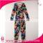 2016 summer new printed floral ladies deep-v-shaped jumpsuit