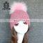 2017 Design Sparkling Shiny Beanies Fashion Ladies Ball Wool Knit Hat