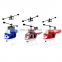 christmas gift ,8188 2CH Infrared Sensor Hand Induction Mini Helicopter with LED Light (Gold)