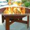 High quality metal fireplace accessories/corten steel fireplace outdoor