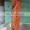Laser cut corten steel column sign for landscape architecture