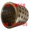Bronze self-lubricating oilless bushing, copper alloy graphite inlaid solid lubrication, high temperature oil free bearing.